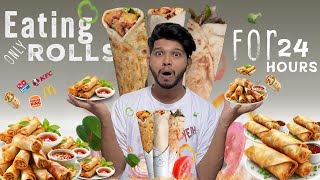 Eating Only Rolls For 24 Hours Challenge!!