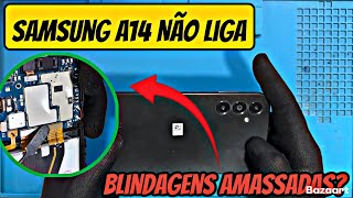 Samsung A14 Não liga - Análise completa mais orçamento | Defeito de placa placa | Abertura completa