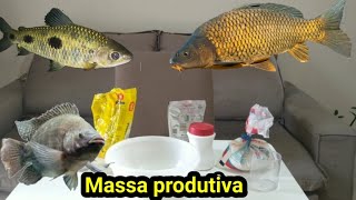 massa para pesca de piau, tilápia, carpa, piapara