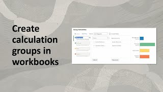 Create calculation groups in Oracle Analytics workbooks