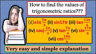 How to find the values of trignometric ratios || trignometric ratios || quora world