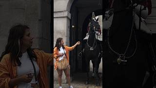 Leave him alone Lady #youtubeshorts #shorts #horseguardsparade