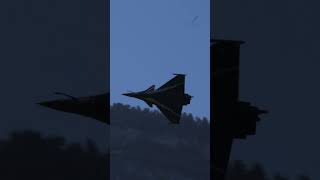 French Supersonic Fighter Performs Extreme Maneuvers #short #shorts