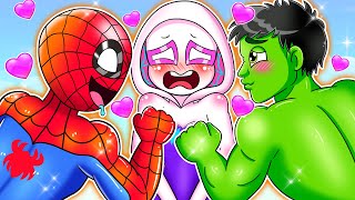 Ghost Spider Will Love Spider Man or Hulk | LOVE STORY - Marvel's Spidey and his Amazing Friends