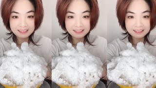 ONLY BITES ASMR ICE EATING | SOFT ICE | FREEZER FROST ICE | FLAVOURED ICE |