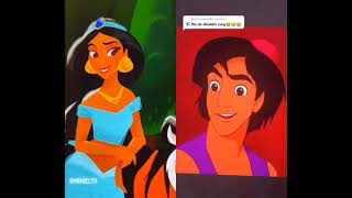 BEFORE OR AFTER? Aladdin & Jasmine GLOW UP Transformation #shorts