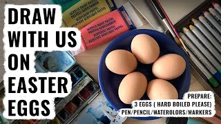 Painting Easter Eggs (With Watercolors!)