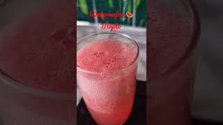 watermelon 🍉 Mojito #shortsfeed #ytshorts #shorts #mojito #mocktail #watermelonjuice