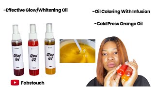 Cold Press Orange Oil & How to Make An Effective Glow oil, talking oil & Whitening oil with It