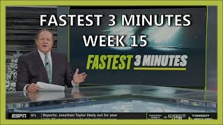 Chris Berman Fastest 3 Minutes | ESPN MNF 2022 Week 15 | RAMS vs PACKERS