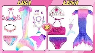 LISA OR LENA MERMAID COSTUME, DRESS, AND OUTFIT