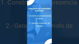 3 tips para empezar a emprender en Internet