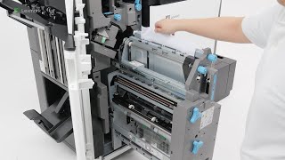 CS963/CX833/CX961/CX962/CX963—Paper jam in the booklet maker