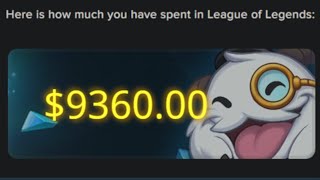 How much Money I have spent - How to Find out League of Legends