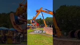 Excavator amusement ride! #shorts