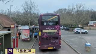 Full Route Visual | Brighton & Hove Regency 29: Tunbridge Wells - Brighton