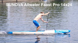 SUP Raceboard TEST 2019 | SUNOVA Allwater Faast Pro 14x24