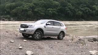 First rocky trail in the Ford Endeavour (Everest)