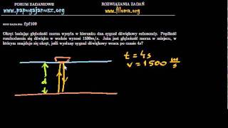 fpf109 - Głębokość morza - Zadanie z fizyki - filoma.org