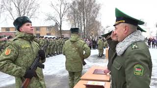 Присяга военнослужащих в Пинском пограничном отряде