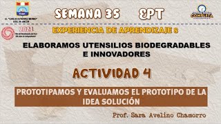 Experiencia de aprendizaje 8 - Actividad 4 - EPT