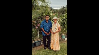 His Excellency Sir Tom Marsters K.B.E, Queens Representative of the Cook Islands and Lady Marsters