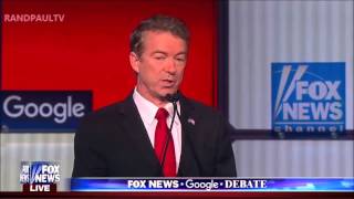 All of Rand Paul's responses FOX GOP Debate #GOPDebate