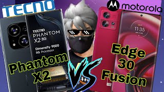 Tecno Phantom X2 & X2 Pro vs Motorola Edge 30 Fusion | comparison ⚡World's 1st Retractable Camera