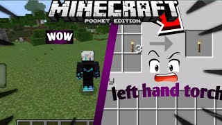 Minecraft Pocket Edition Left Hand Torch #viralvideo #minecraft #video #vishalgamer7655