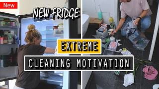 Whole House Clean with me - NEW fridge - Cleaning Motivation