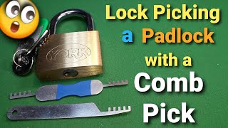 (341) Lock Picking using a Comb Pick