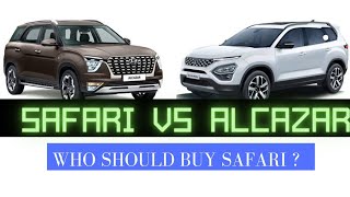 Tata Safari vs Hyundai Alcazar | Who should buy Safari