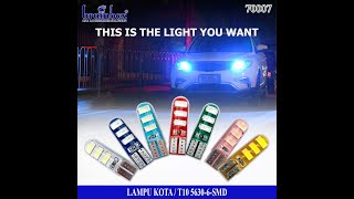 70007 Lampu Senja Kota T10 5630-6SMD Lampu Kecil Mobil Bagasi Platform Atap Mobil