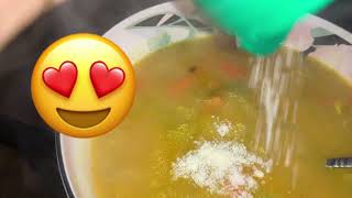 Relaxing Asmr🥰stirring chicken soup, stirring ,shaking & dripping sounds