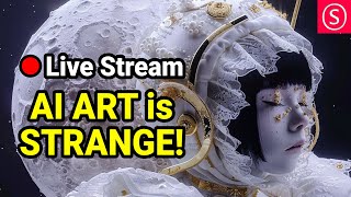 AI ART IS STRANGE  - Live Stream - Join me & Have Fun