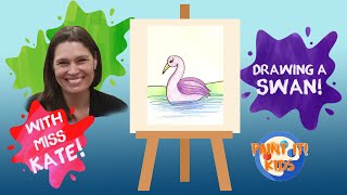 Drawing for Kids - How to Draw a Swan - Art for Kids - Cute drawings - Draw animals