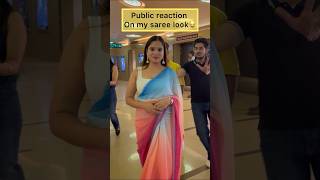 Alia bhatt’s viral saree look 🤩 crazy reaction of public #aliabhatt #viralshort #shortvideo