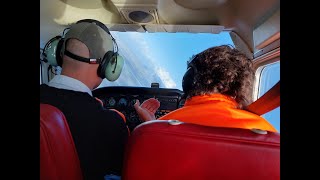 Heavy crosswind landing rotterdam airport A local training flight above The Netherlands EHRD cessna