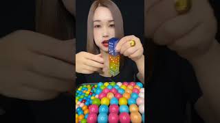 Surprise candy feast 😍 ASMR mukbang with hidden treats #shorts