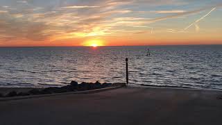 Earl David & Maureen see wonderful sunsets at Hunstanton while holidaying in Norfolk this week.