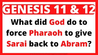 Bible Quiz 20 Questions On Genesis Chapter 11 and 12