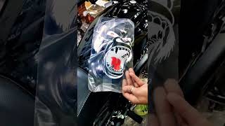 gorilla stickers | tranding me chal raha hai | all bike stickers full modification |#sk_wrapshorts