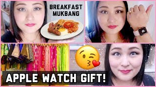 APPLE WATCH FROM HUBBY | MUKBANG ENGLISH BREAKFAST | SARI CLOSET TOUR | IT’S SNOWING! - VLOG #34