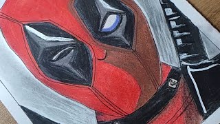 Drawing 🗿deadpool☄️ with 20rs🪳 colour pencil✨ ! #shorts #2ontrending