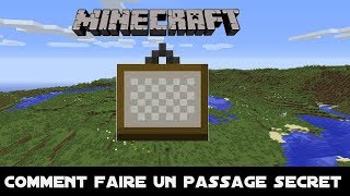 TUTO - COMMENT FAIRE PASSAGE SECRET FACILE DANS MINECRAFT