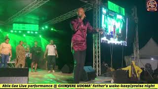 Able Cee Live Performance @ CHINYERE UDOMA’S LATE FATHER Night of a million candles