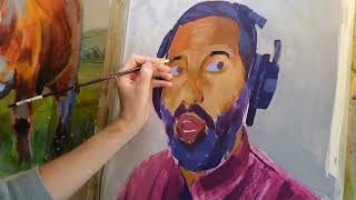 Sky Arts Portrait Artist of the Week -  Nihal Arthanayake - part 4