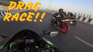 SUPERBIKES Drag Race || ZX10R Vs Suzuki GSX R 1000 Ho Gaya 🔥