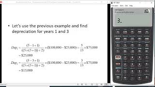 Depreciation on HP bII+ Financial Calculator
