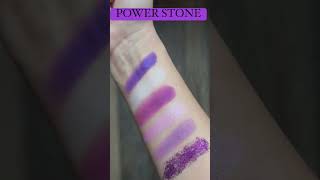 Power Stone swatches- #eyeshadow #eyeshadowswatches #purpleeyeshadow #glitter #powerstone #infinity